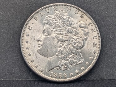 1886 Morgan Silver Dollar  BU