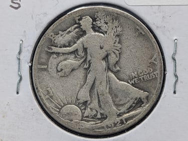 1921-S Walking Liberty Half Dollar  KEY COIN