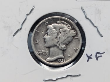1935-D Mercury Dime  XF