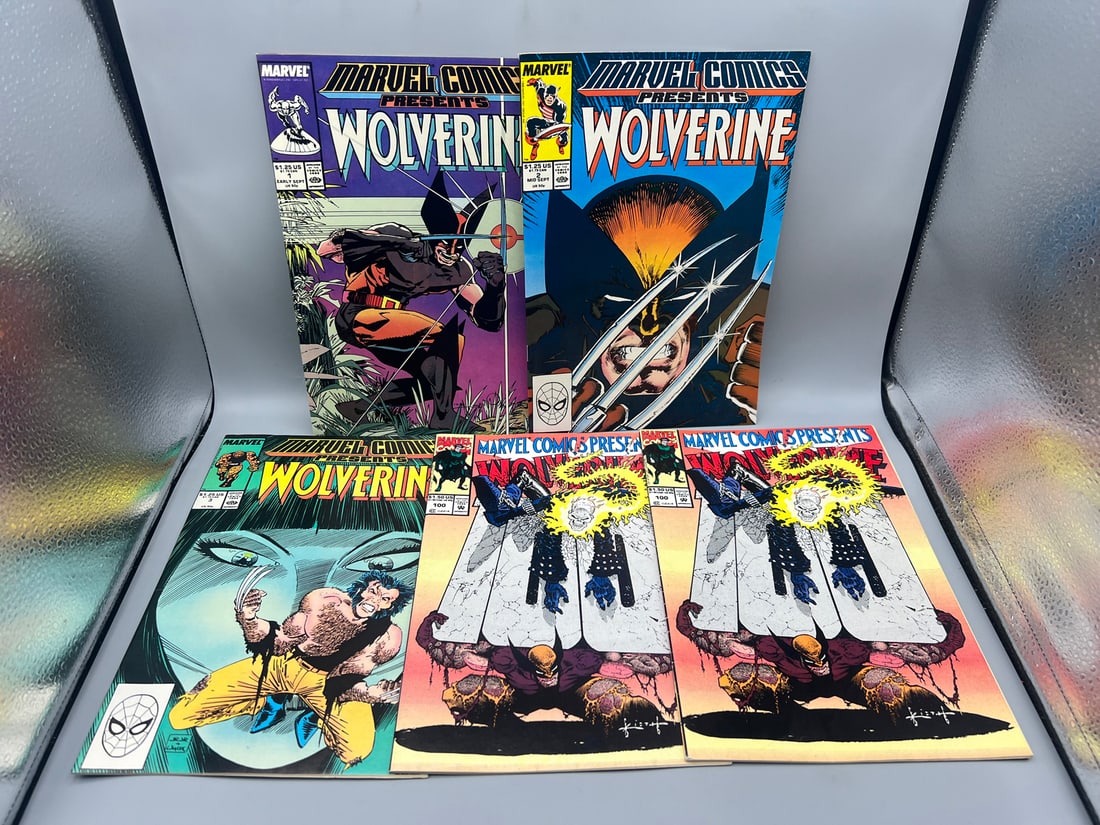Lot of (5)Marvel Comics Presents Comic Books - Wolverine - Varying Conditions (1 of 2)