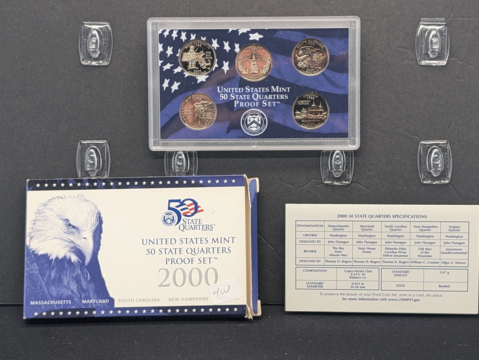 2000-S U.S. Mint 50 State Quarter Proof Set (1 of 4)