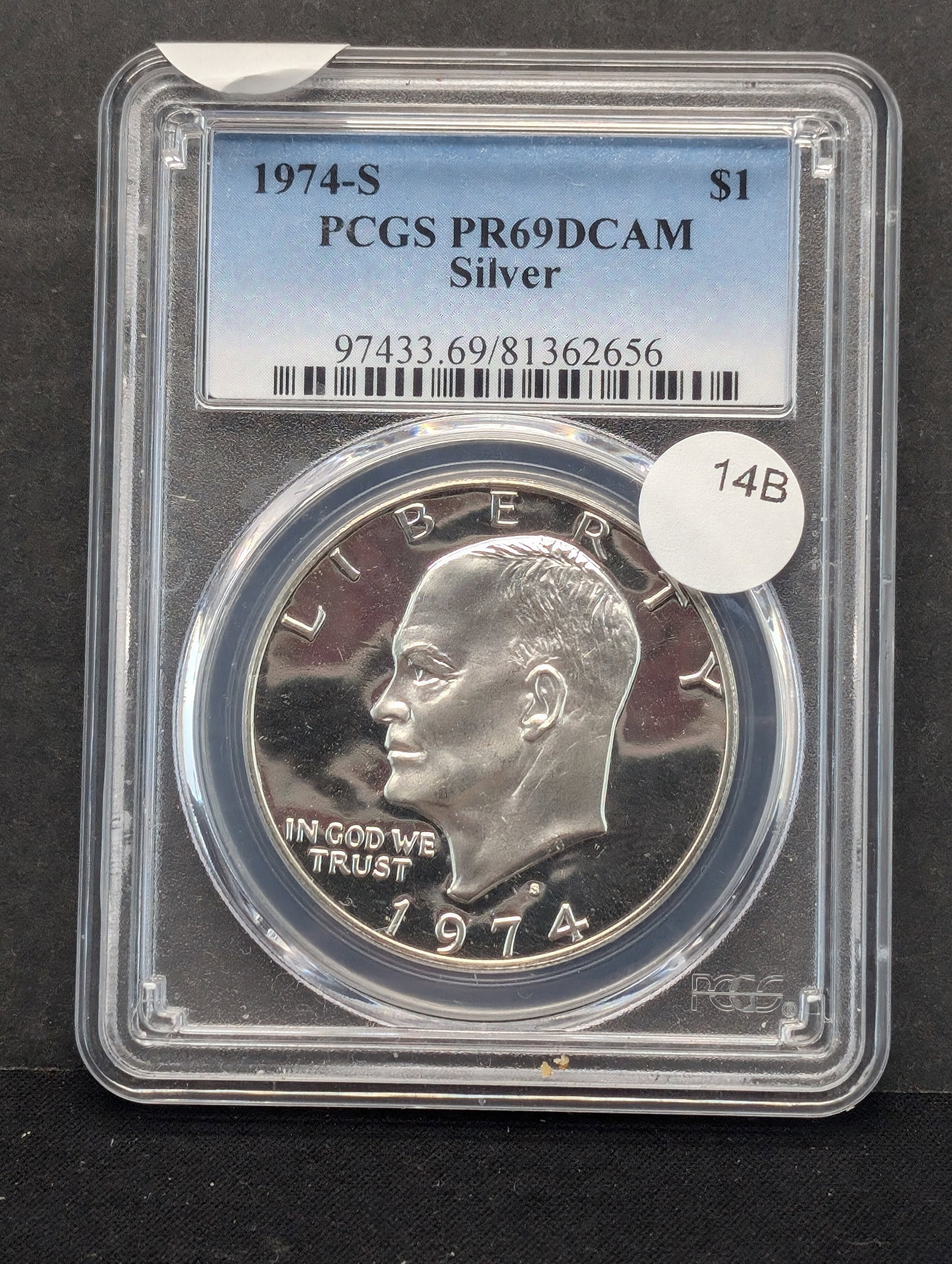 1974-S 40% Silver Eisenhower Dollar PCGS Graded PR69DCAM (1 of 3)