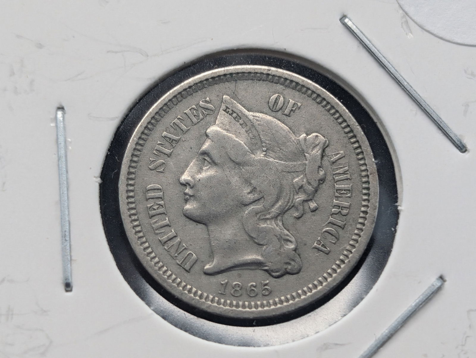 1865 Three Cent Nickel (1 of 3)