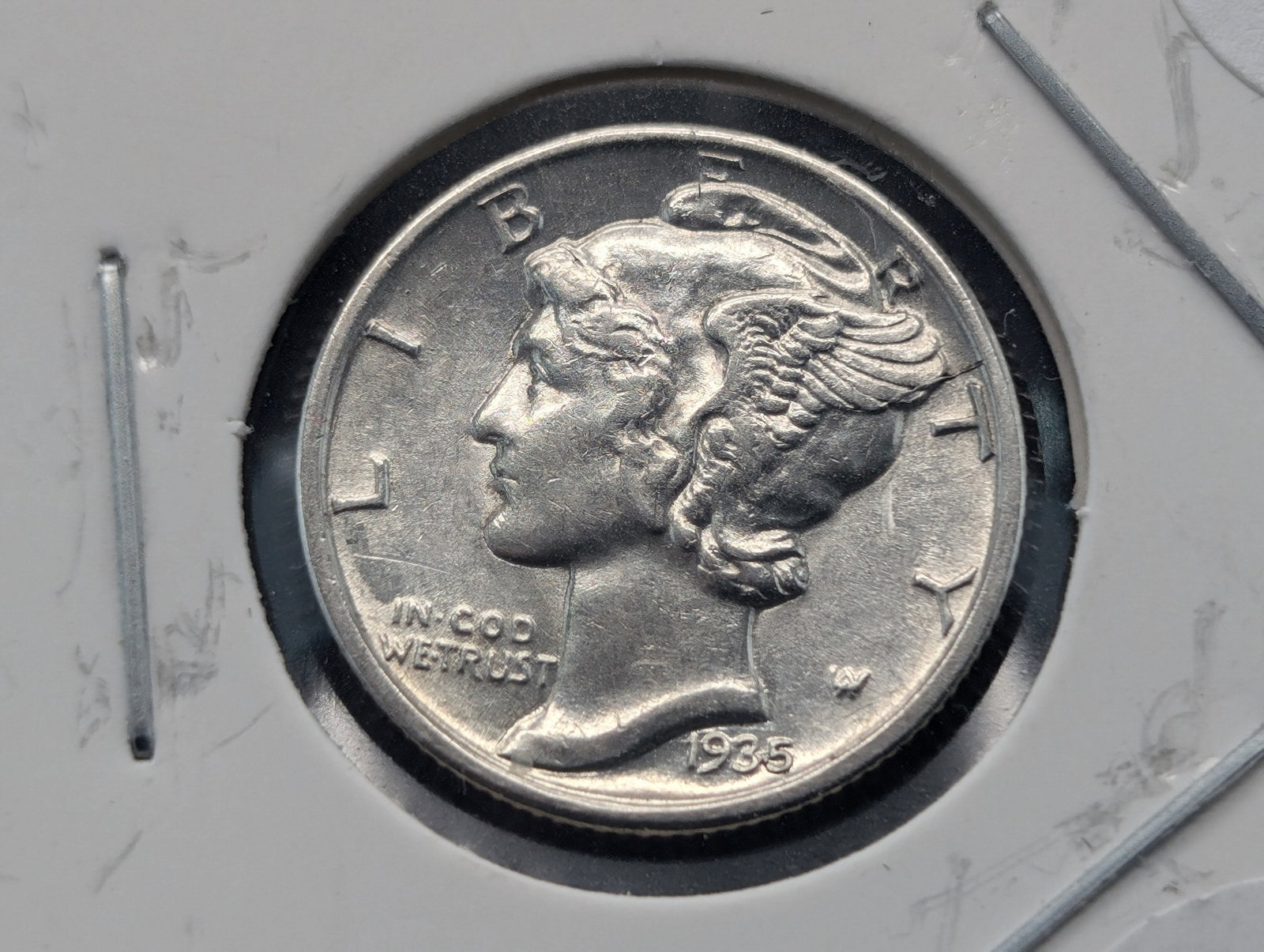 1935 Mercury Silver Dime- CHOICE BU (1 of 3)