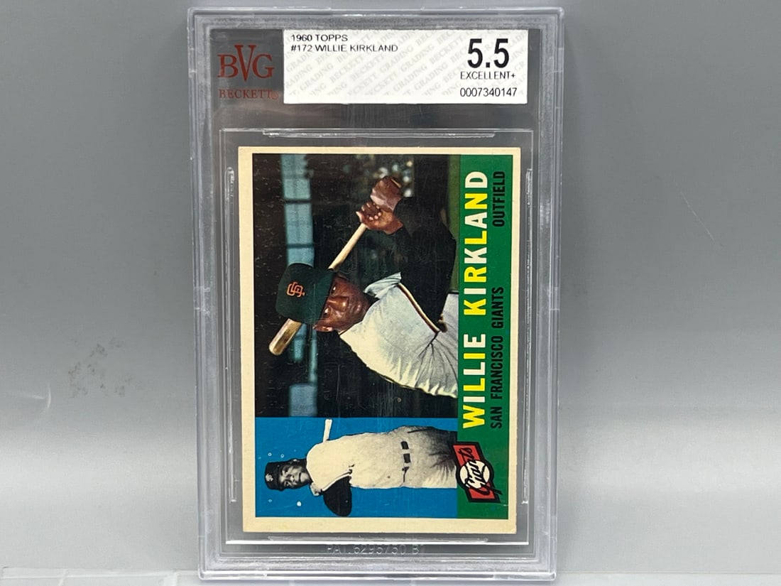 1960 Topps Willie Kirkland #172 BGS EX+ 5.5 (1 of 2)