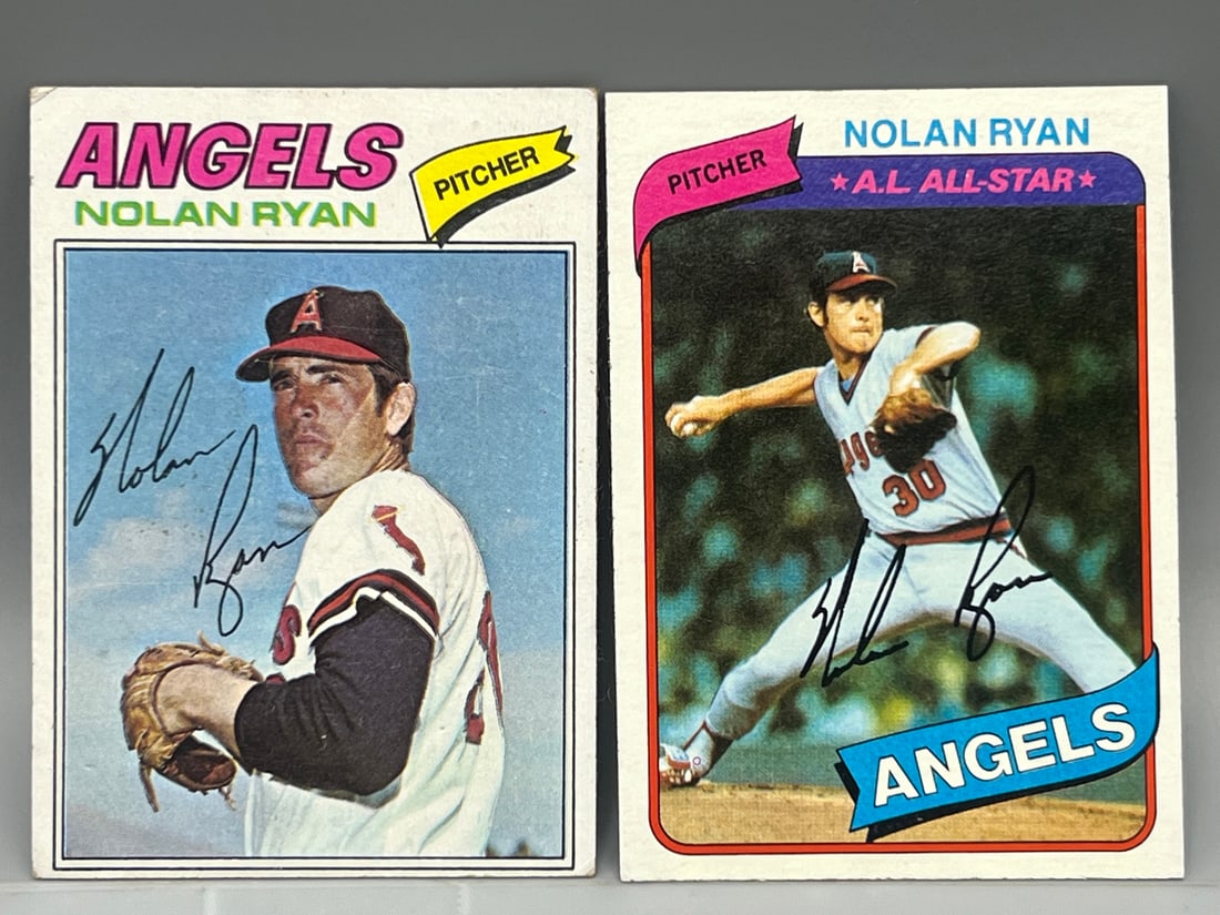 1977 Topps Nolan Ryan #650 & 1980 Topps Nolan Ryan #580 (1 of 2)