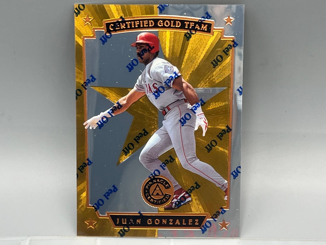 1997 Pinnacle Certified Gold Team Juan Gonzalez (1 of 2)