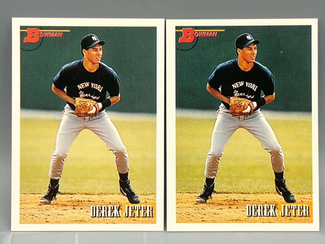 Lot of (2) 1993 Bowman Derek Jeter RC's #511 (1 of 2)