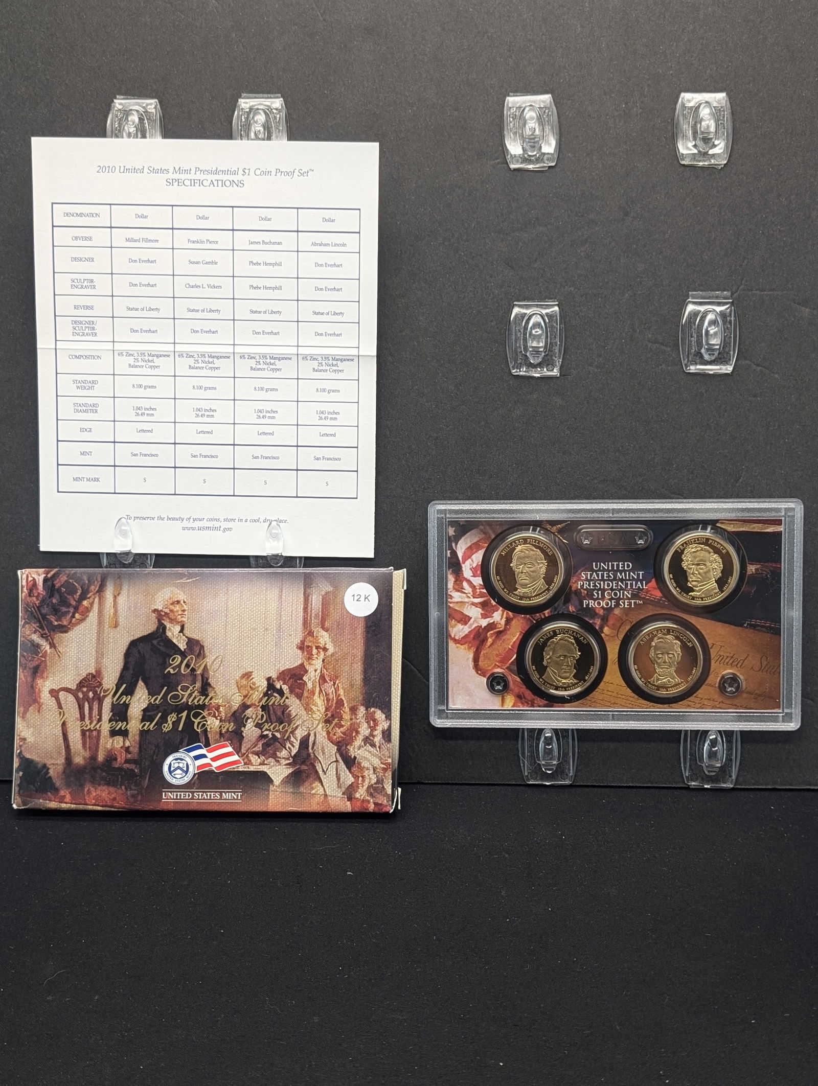 2010-S U.S. Mint Presidential Dollar Proof Set (1 of 4)