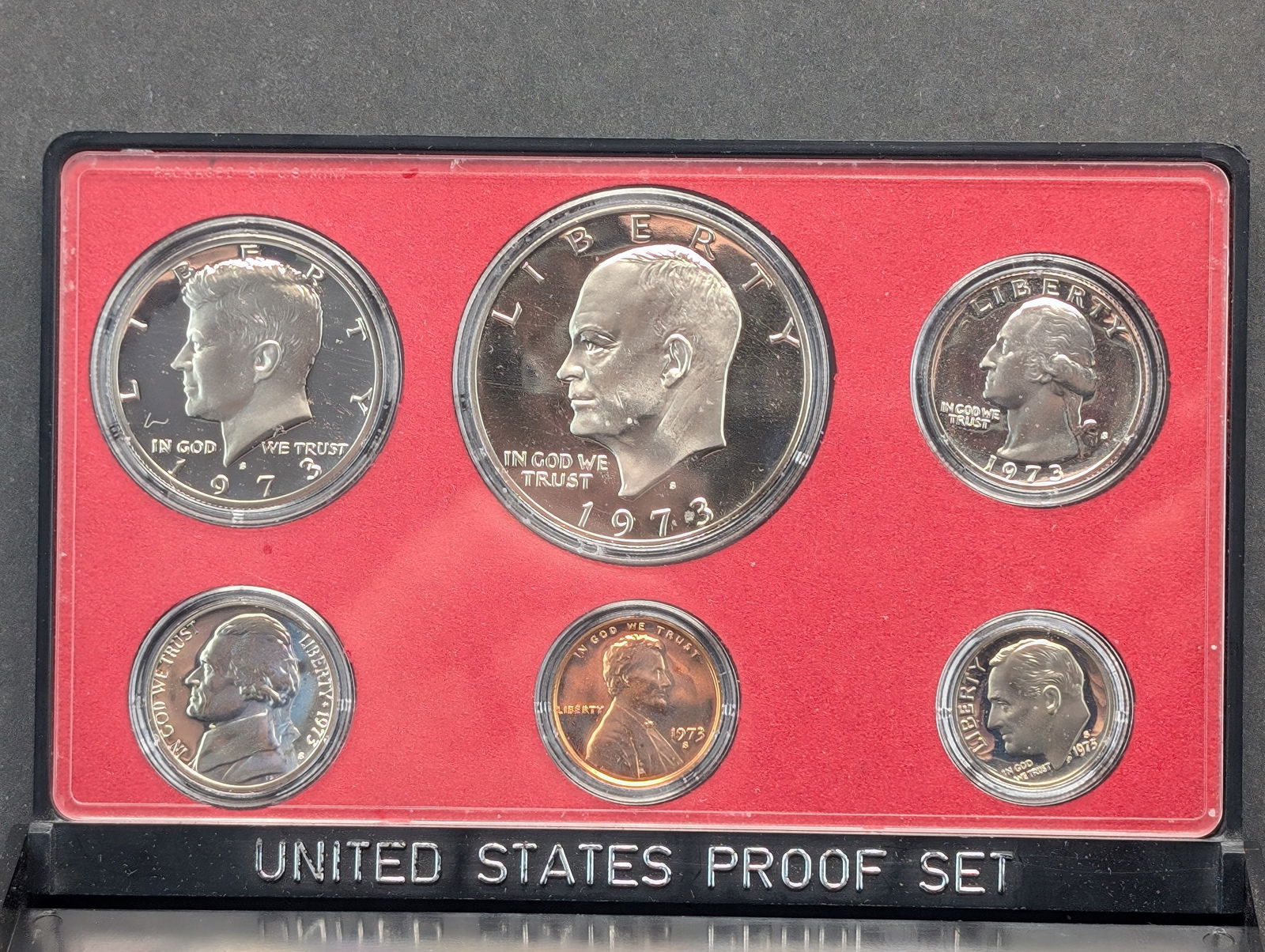 1973 S Proof Set, including Eisenhower Dollar (1 of 2)