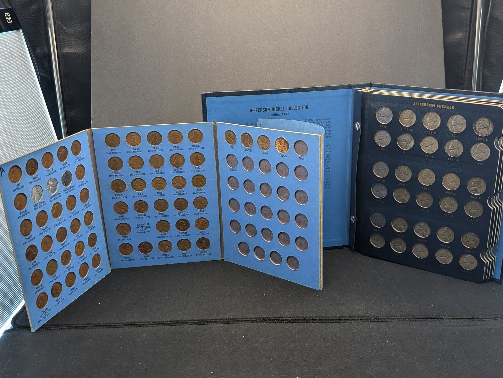 1938-1971 Jefferson Nickels 82-Coin Set AND 1941-1961 Lincoln Wheat Cents 63-Coin Set In Whitman (1 of 10)