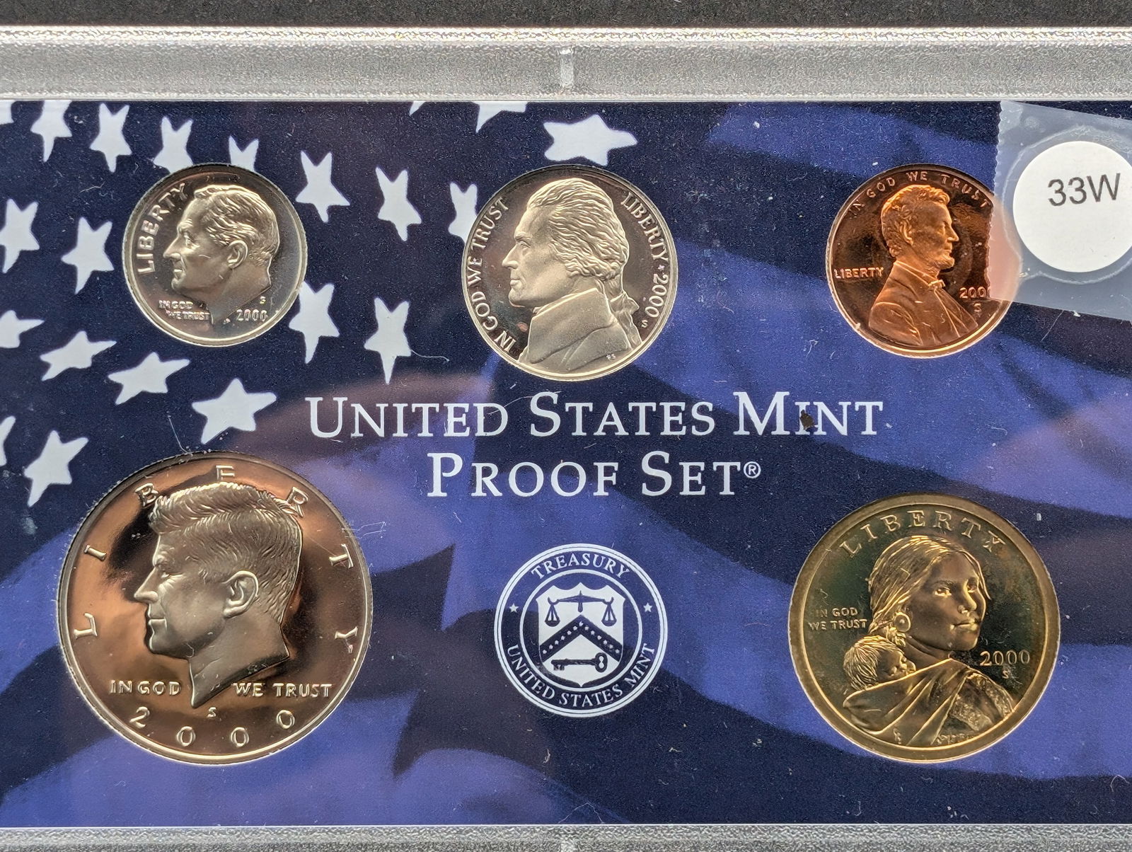 2000 S US Proof Set (No Quarters or Packaging) (1 of 2)