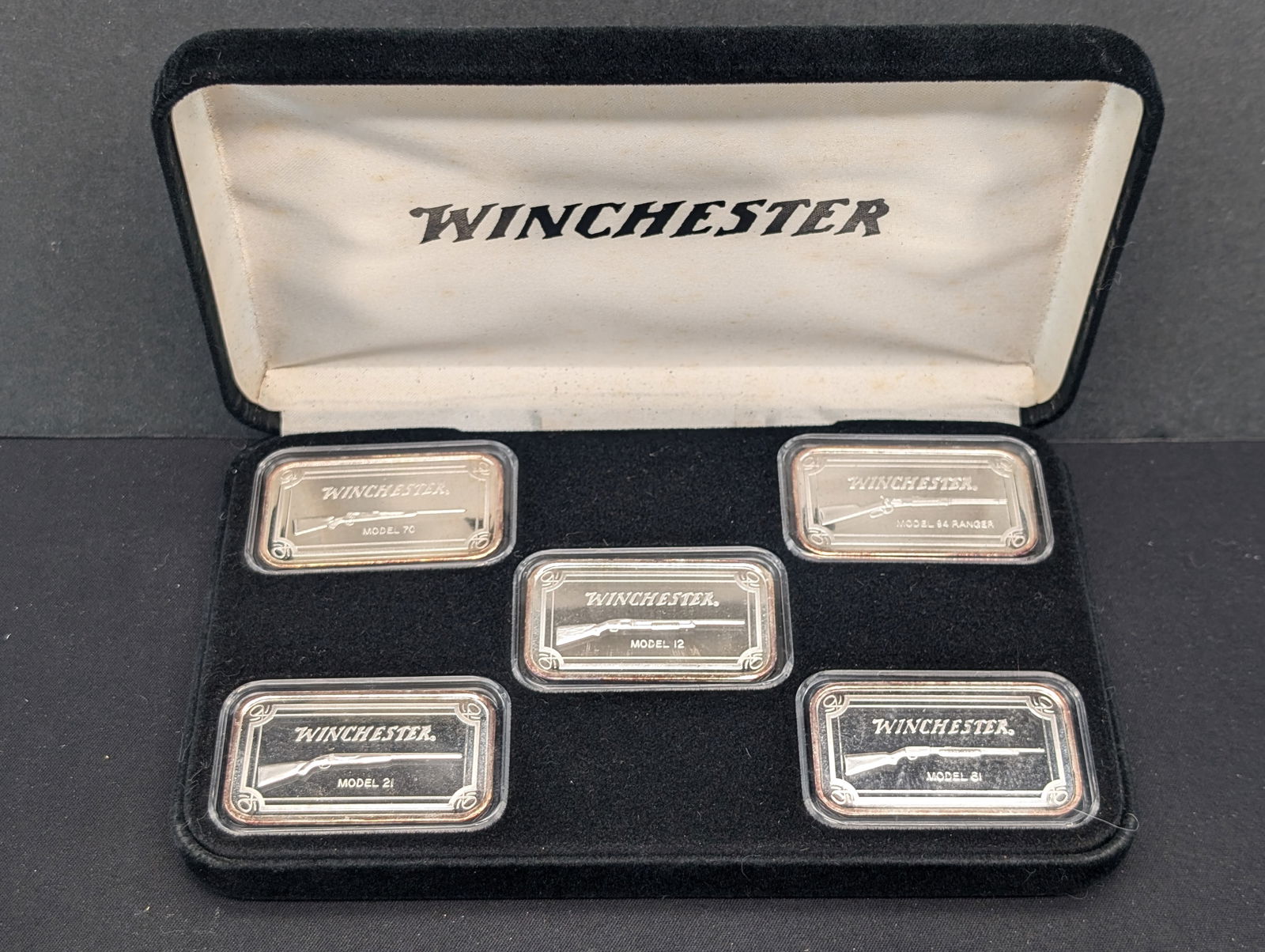 Winchester Silver Bars. 999 Silver  5 bars 1 oz each (1 of 3)