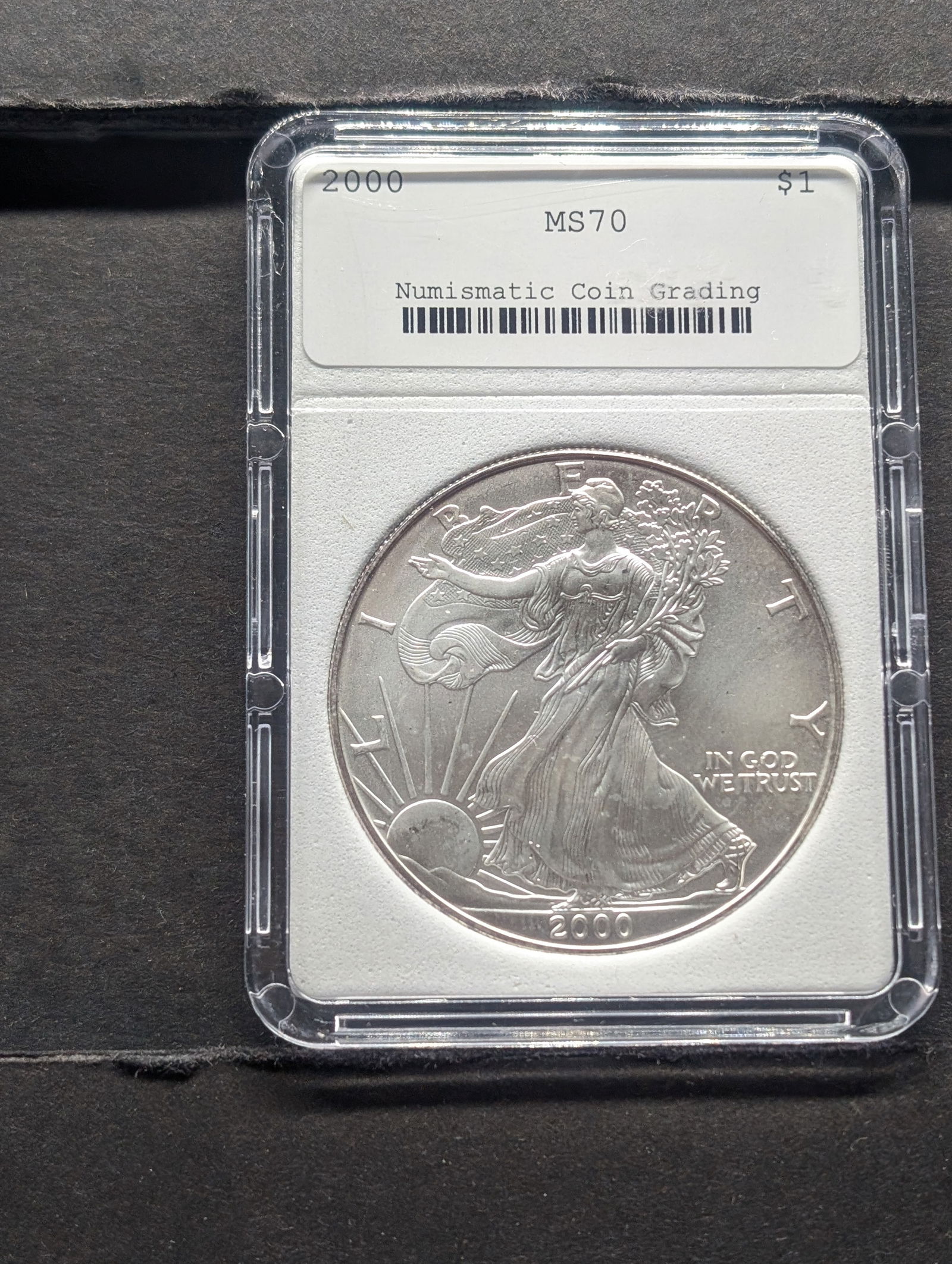 2000 American Silver Eagle - NCG Cert. MS70 (1 of 4)