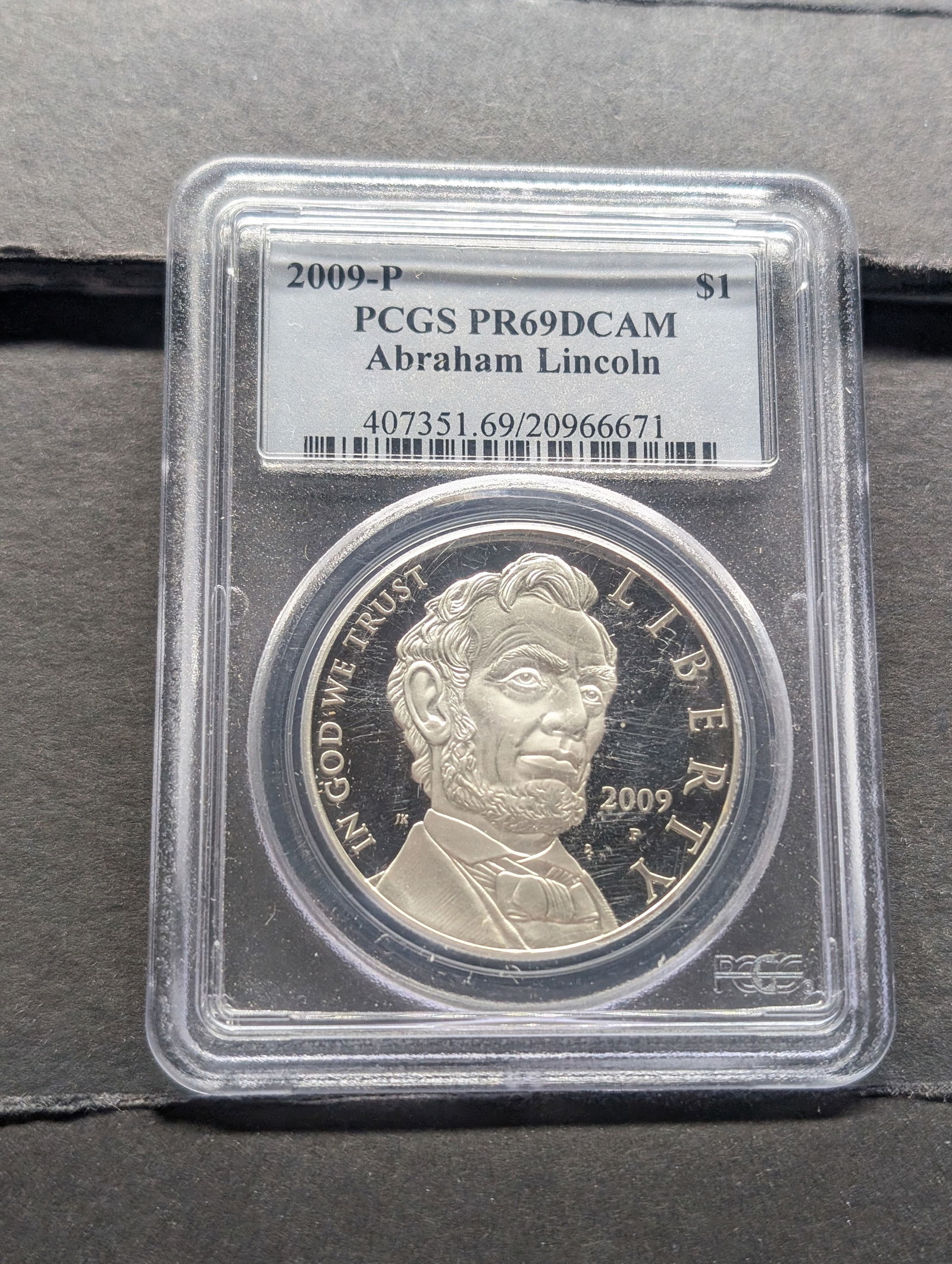 2009-P PROOF Abraham Lincoln Commem Silver Dollar - PCGS PR69 DCAM (1 of 4)