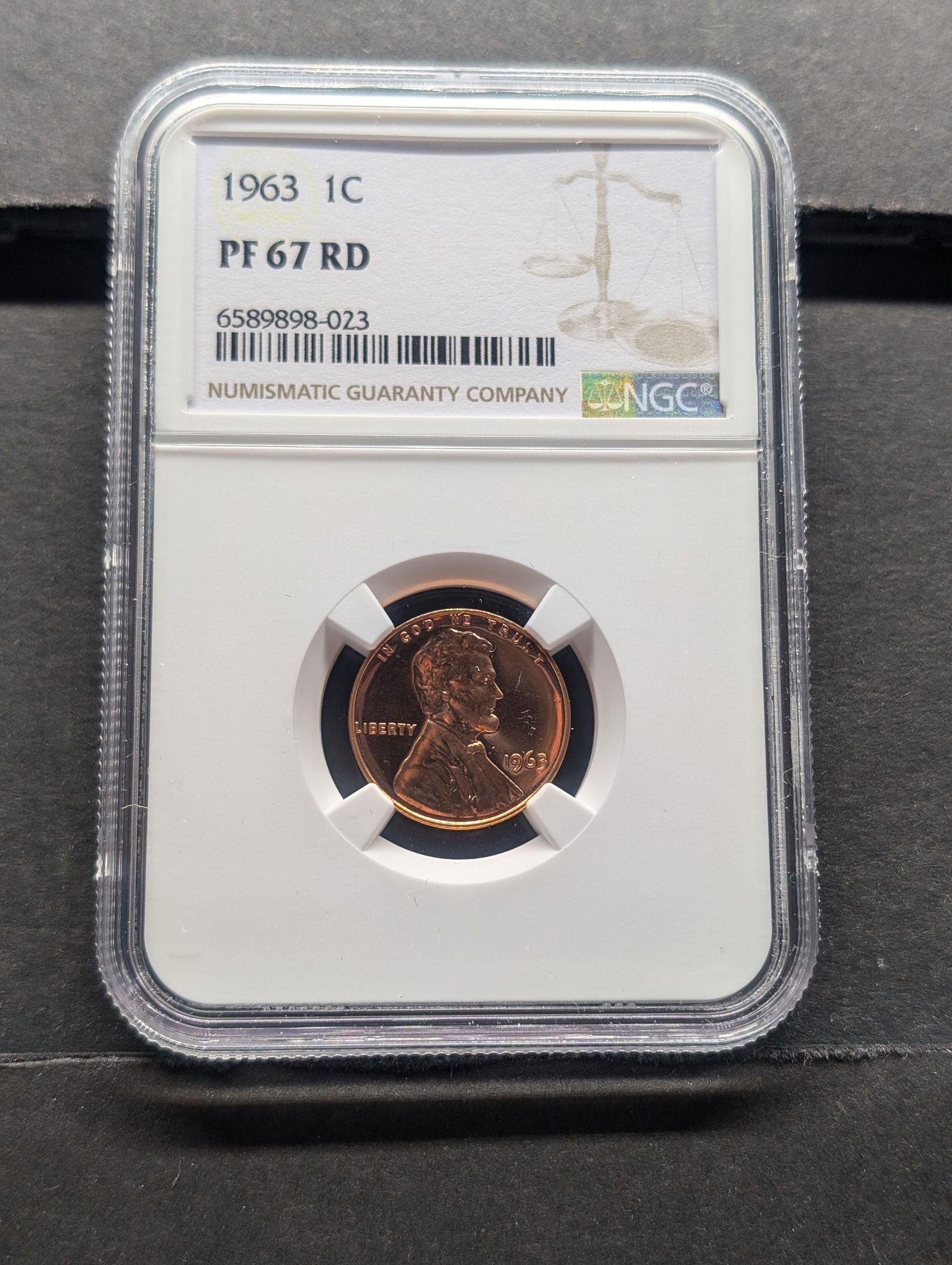1963 PROOF Lincoln Memorial Cent - NGC PF67 RD (1 of 4)
