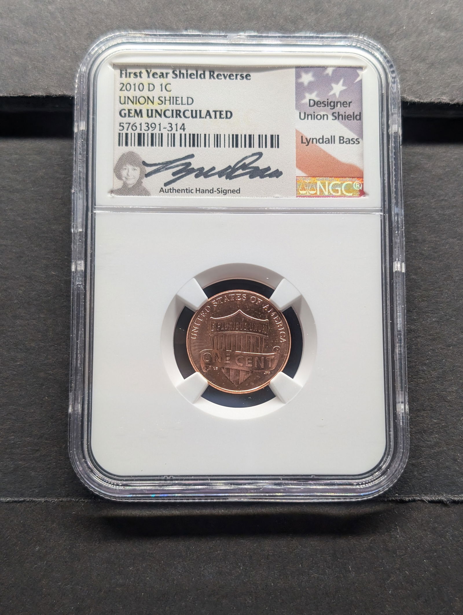 2010-D Lincoln Union Shield Cent - NGC GEM UNC *First Year Shield Reverse* (1 of 4)