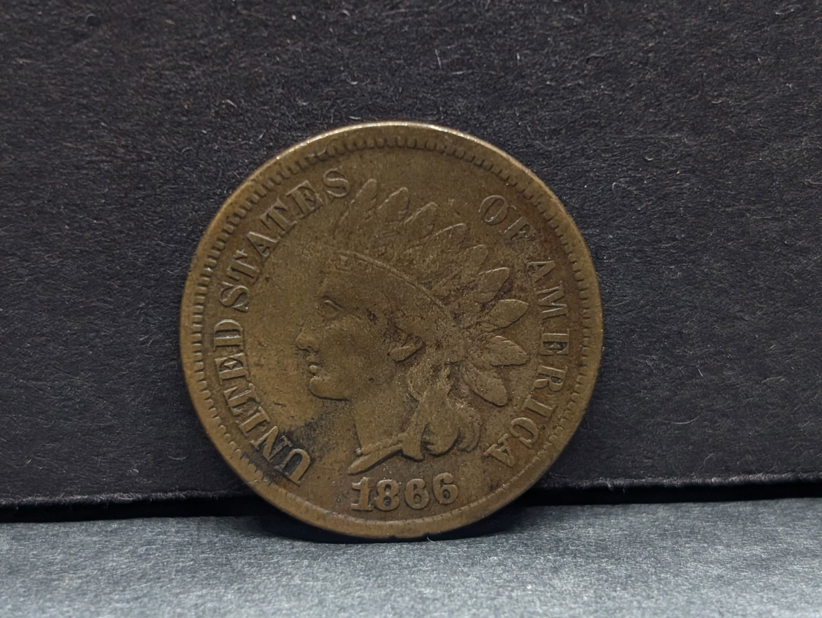 1866 Indian Head Cent - VF (1 of 2)