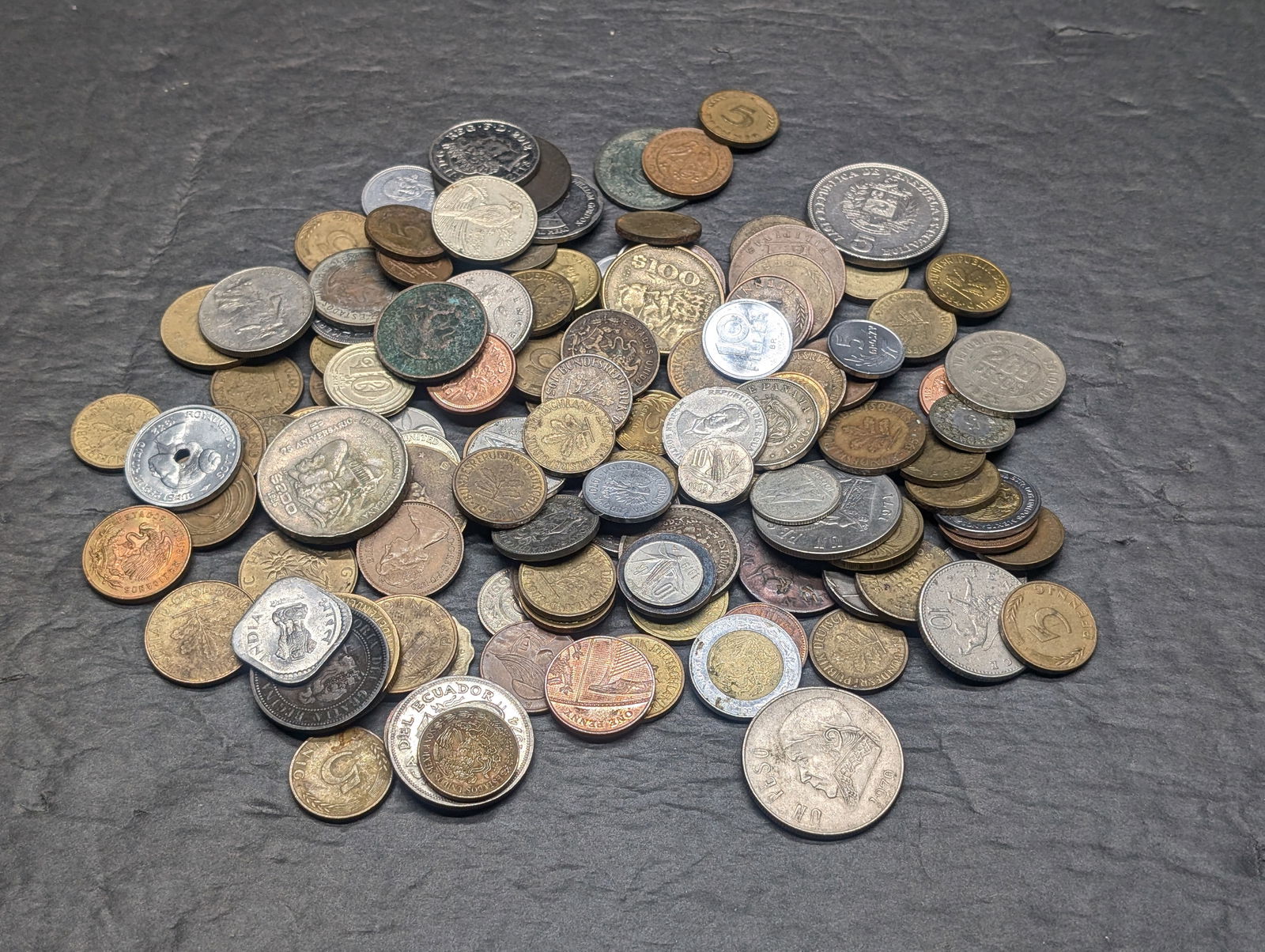 1 Pound Mixed Foreign Coins. (1 of 5)