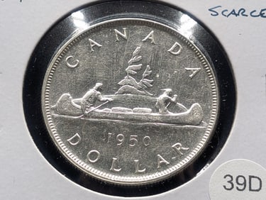 1950 Canada $1.  Scarce.