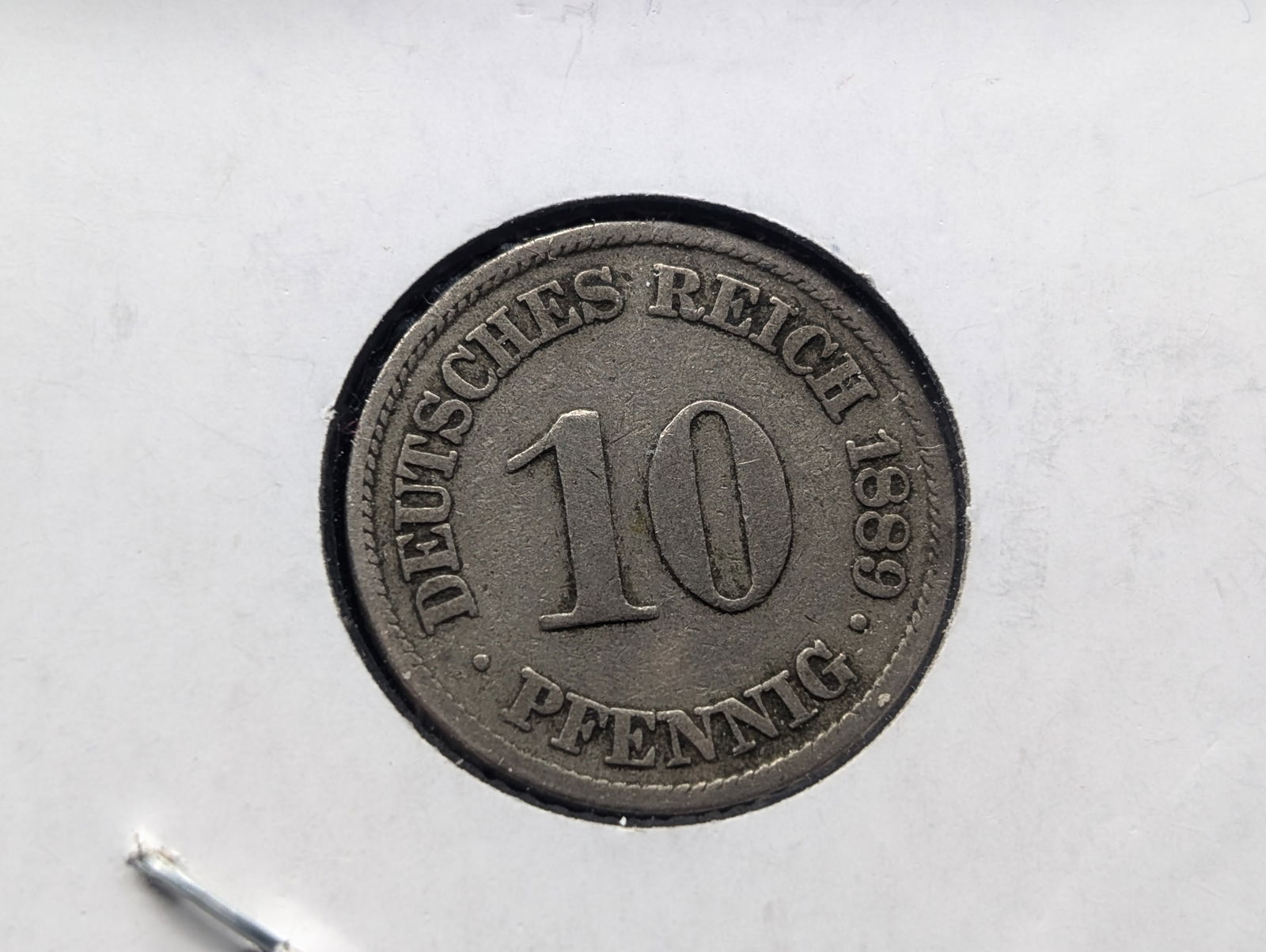 1889 A Germany - 10 Pfennig Coin (1 of 3)