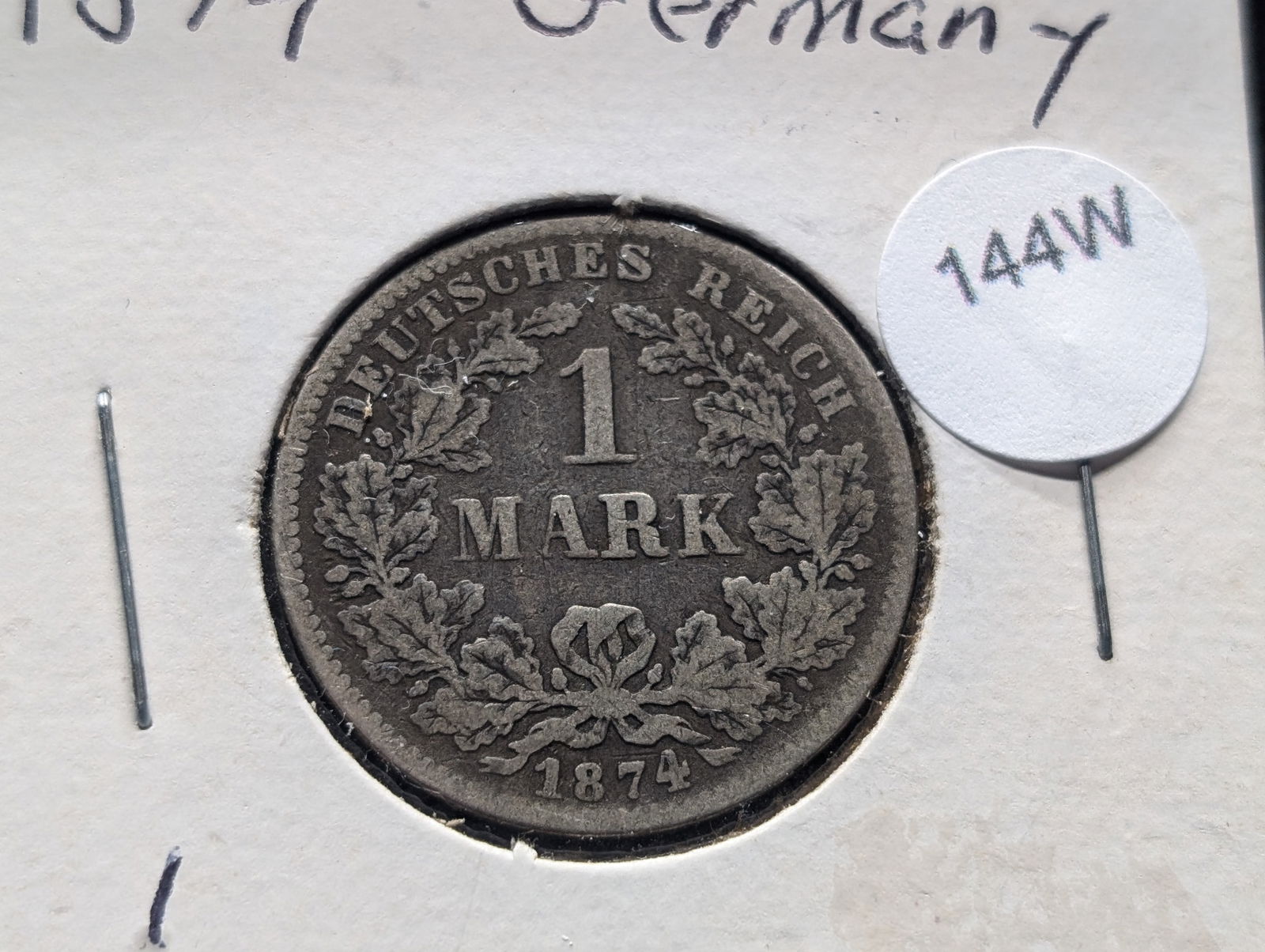 1874 Germany - 1 Mark Coin (1 of 3)