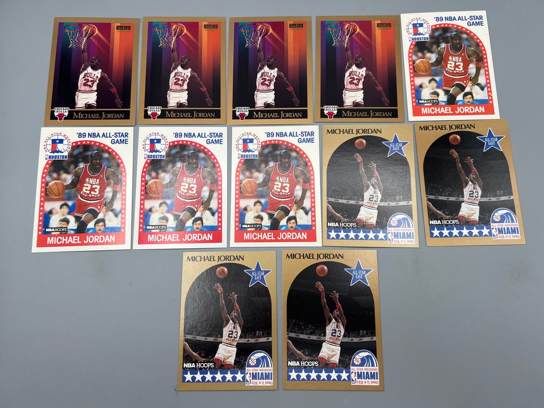 Lot Of (12) 1989-1990  Michael Jordan Cards (1 of 2)