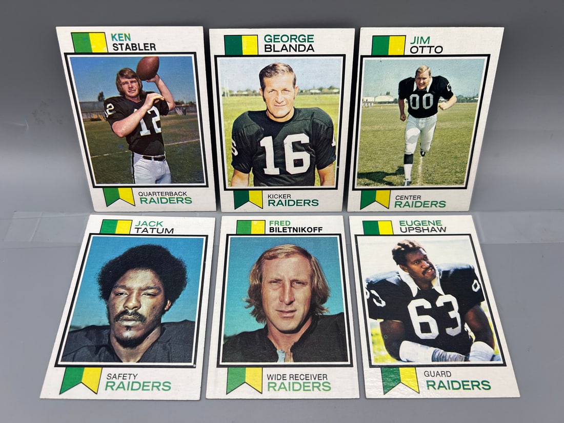 1973 Topps #487 Ken Stabler Rookie W/ (5) Raiders Stars (1 of 2)