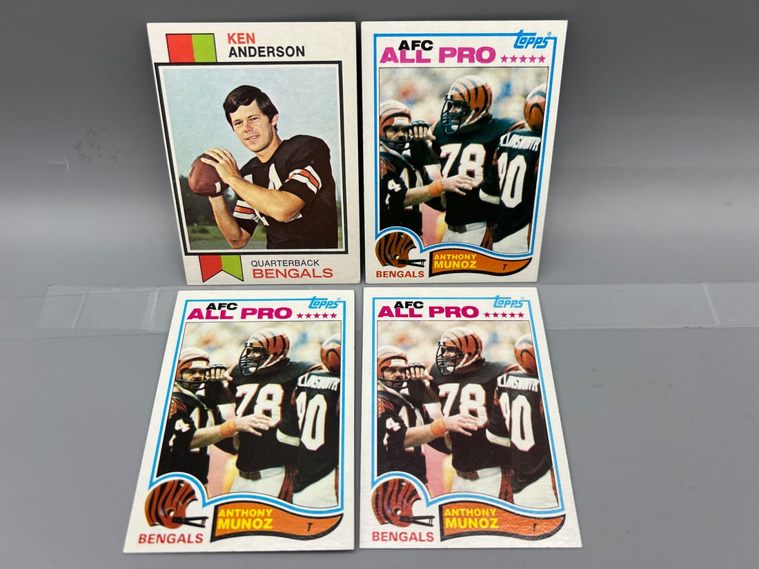 (4) Cincinnati Bengals Rookies:  Ken Anderson & (3) Anthony Munoz (1 of 2)