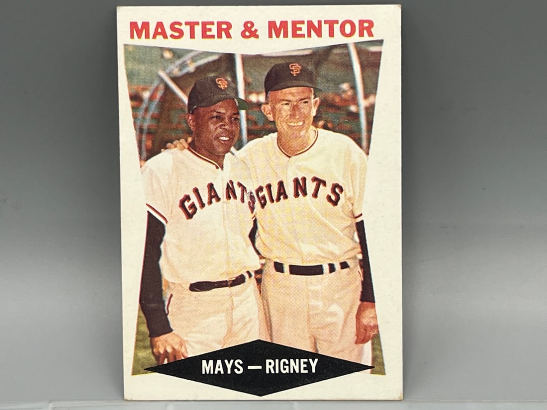 1960 Topps Master And Mentor Willie Mays/Bill Rigney #7: 1960 Topps Master And Mentor Willie Mays/Bill Rigney #7