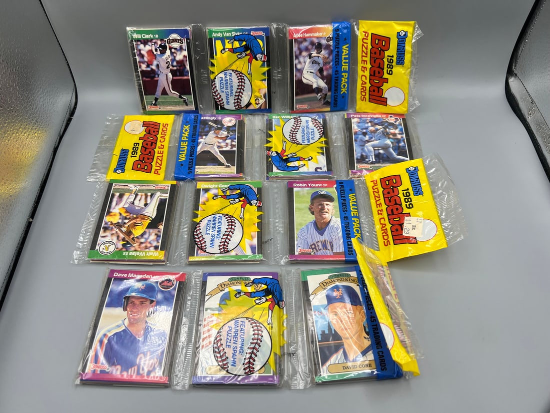 Lot of 4 - 1989 Donruss Rack Packs - Possible Rookies of Ken Griffey Jr: Lot of 4 - 1989 Donruss Rack Packs - Possible Rookies of Ken Griffey Jr