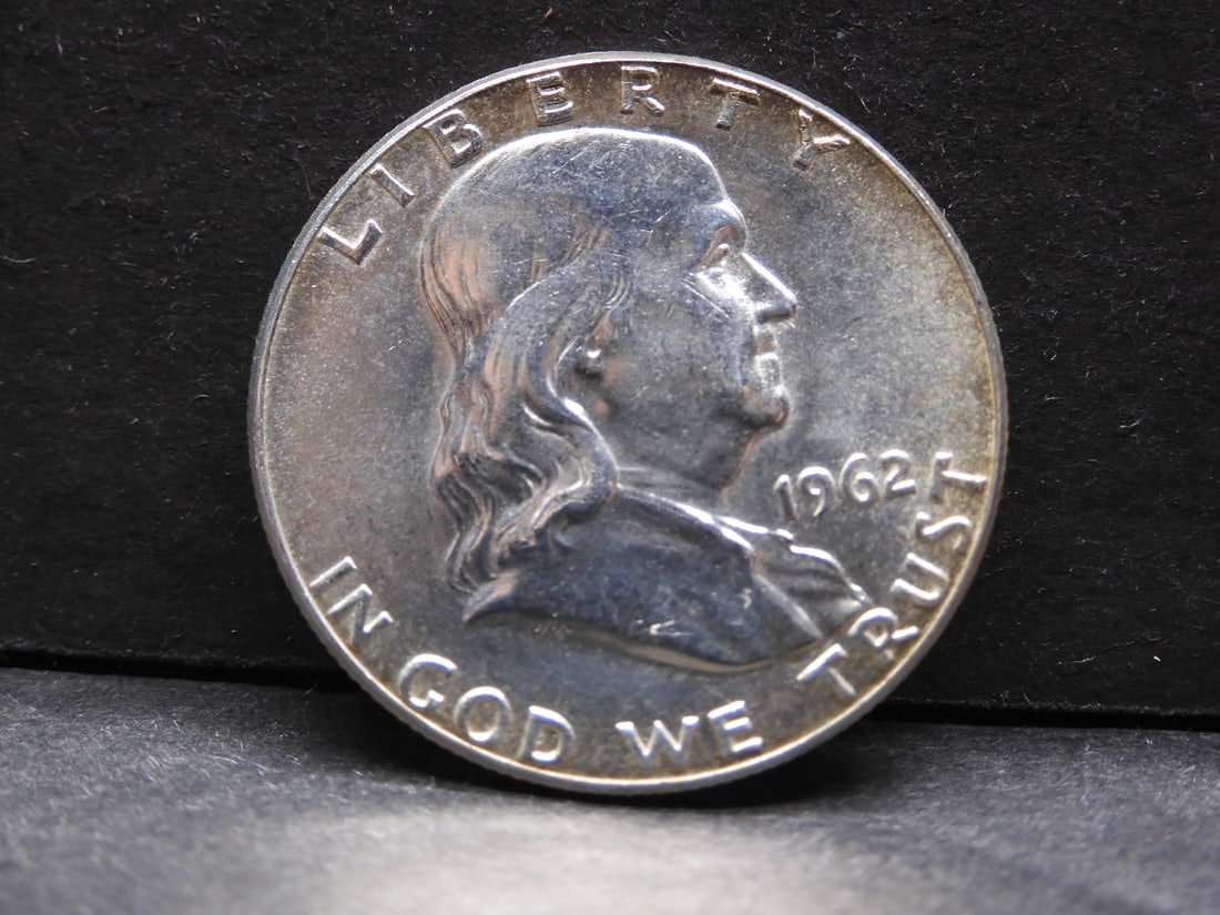 1962 GEM UNC Franklin 50c. 90% Silver, FBL (1 of 2)