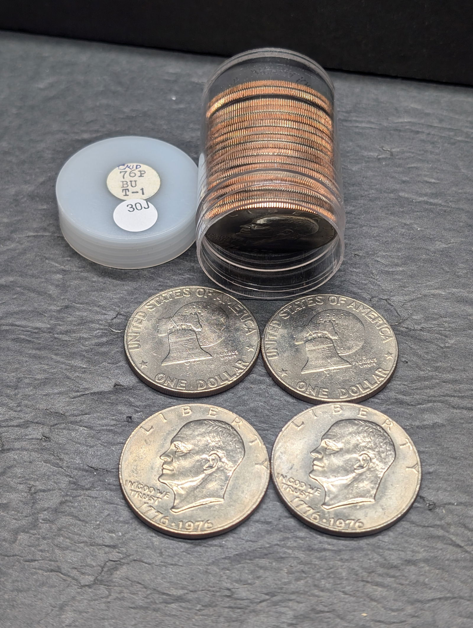 Roll of 20 1976-P Type I Uncirculated Eisenhower Dollars (1 of 3)