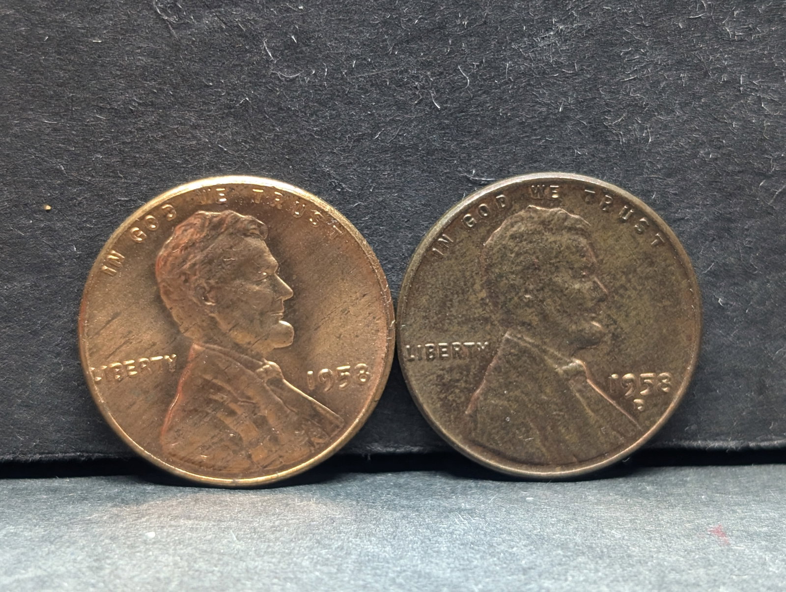 1958-P+D Red UNC Lincoln Wheat Cents: 1958-P+D Red UNC Lincoln Wheat Cents