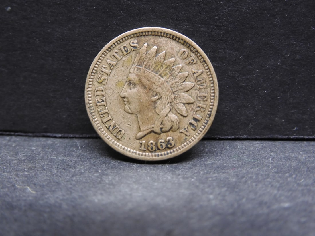1863 Indian Head Cent. Tough Date (1 of 2)