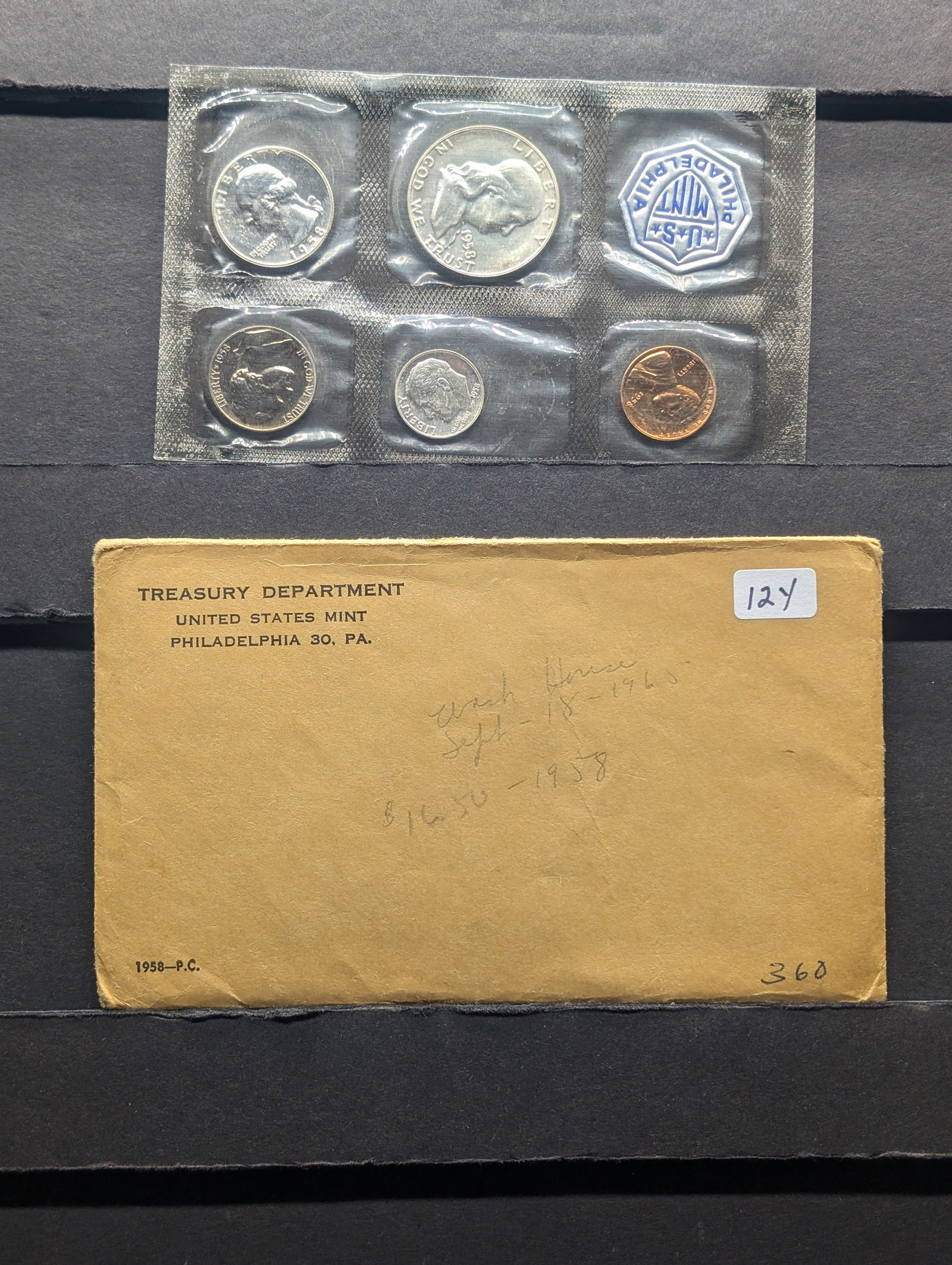 1958 US Mint Silver Proof Set - OGP (1 of 3)