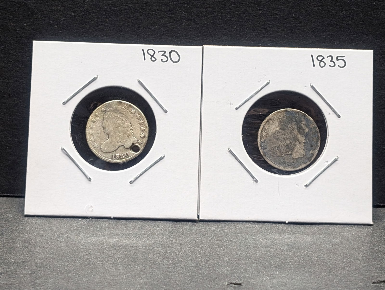 1830 Bust Dime & 1835 Bust Dime (1 of 4)