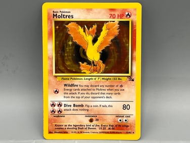 1999 Pokemon Fossil Moltres Holo #12/62