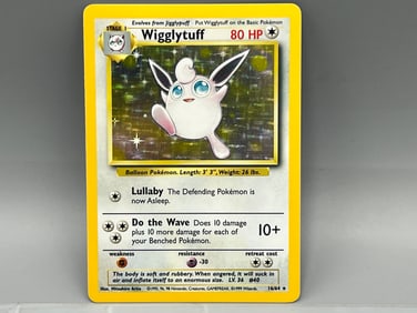 1999 Pokemon Jungle No Symbol Error Wigglytuff Holo #16/64