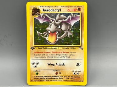 1999 Pokemon Fossil Aerodactyl 1st Edition Holo #1/62