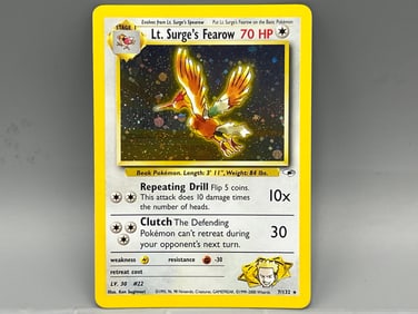 2000 Pokemon Gym Heroes Lt. Surge's Fearow Holo #7/132