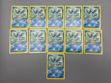 Lot of (11) 1999 Pokemon Fossil Articuno #17/62