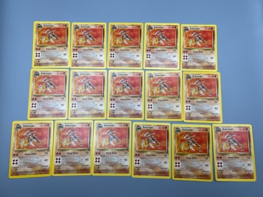 Lot of (16) 1999 Pokemon Fossil Kabutops #24/62