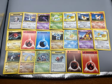 Lot of (20) 1999 Pokemon Base Set French 1st Edition Cards