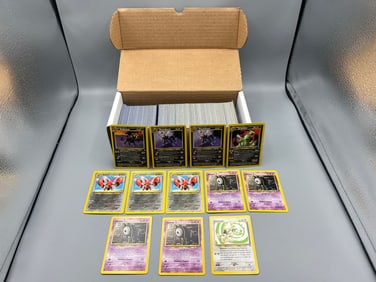 Box of 2001 Pokemon Neo Discovery Uncommon & Common Cards W/ Some Rares & Lots of Duplicates