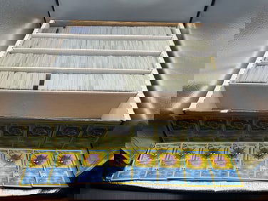 Box of (83) 1999 Pokemon Fossil Complete Uncommon & Common 32 Card Sets W/Many extras & duplicates