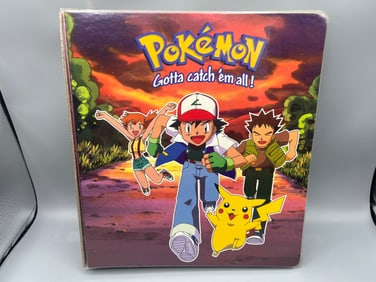 1999 Pokemon Base Set Complete 102 Card Set W/ All Holos & Non Holos in Vintage Pokemon Binder -