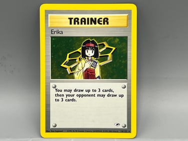 2000 Pokemon Gym Heroes Erika Trainer Holo #16/132