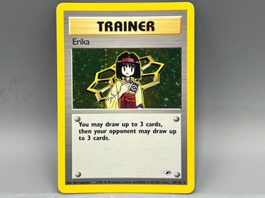 2000 Pokemon Gym Heroes Erika Trainer Holo #16/132