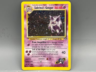 2000 Pokemon Gym Heroes Sabrina's Gengar Holo #14/132